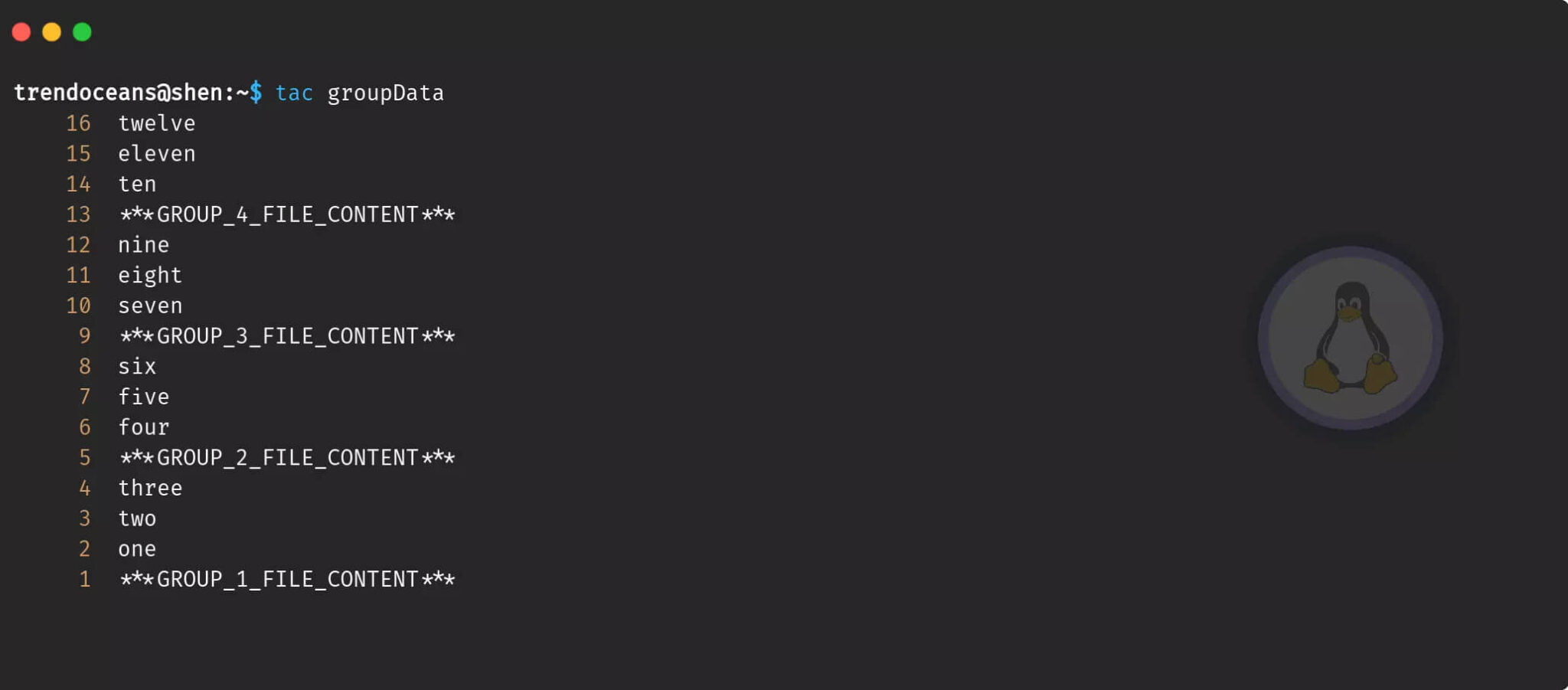 How to use cat and tac command in Linux TREND OCEANS