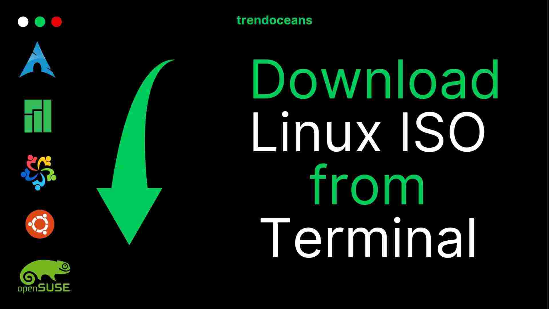 Download Linux distributions from a terminal using the OSGET utility