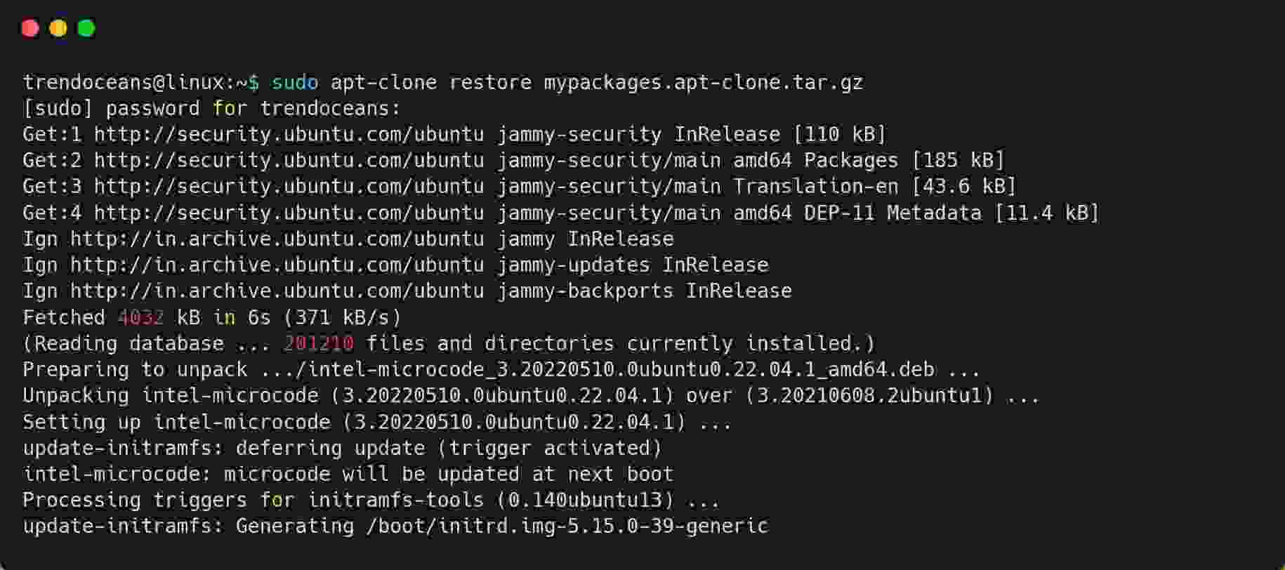 Backup List of Installed Packages and Restore Them on a Freshly Installed Ubuntu System TREND