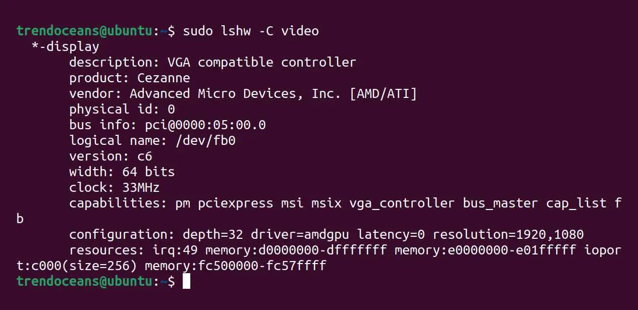 How to Check Graphics Card in Linux System TREND OCEANS