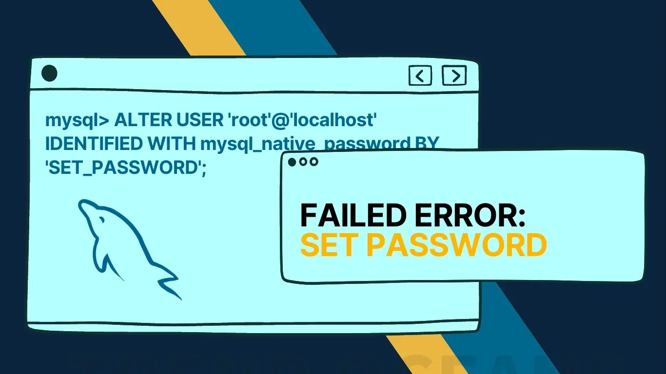 Status Resolved Failed! Error SET PASSWORD has no significance for user 'root''localhost
