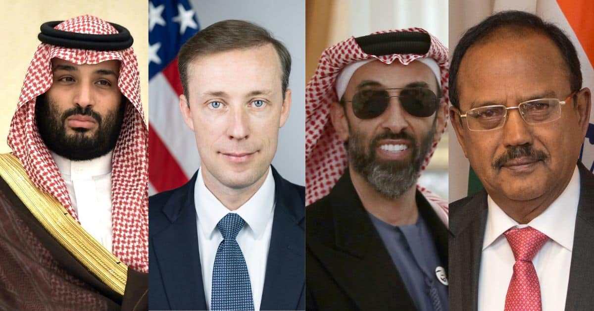 Saudi crown prince holds talks with US, UAE, Indian NSAs on regional