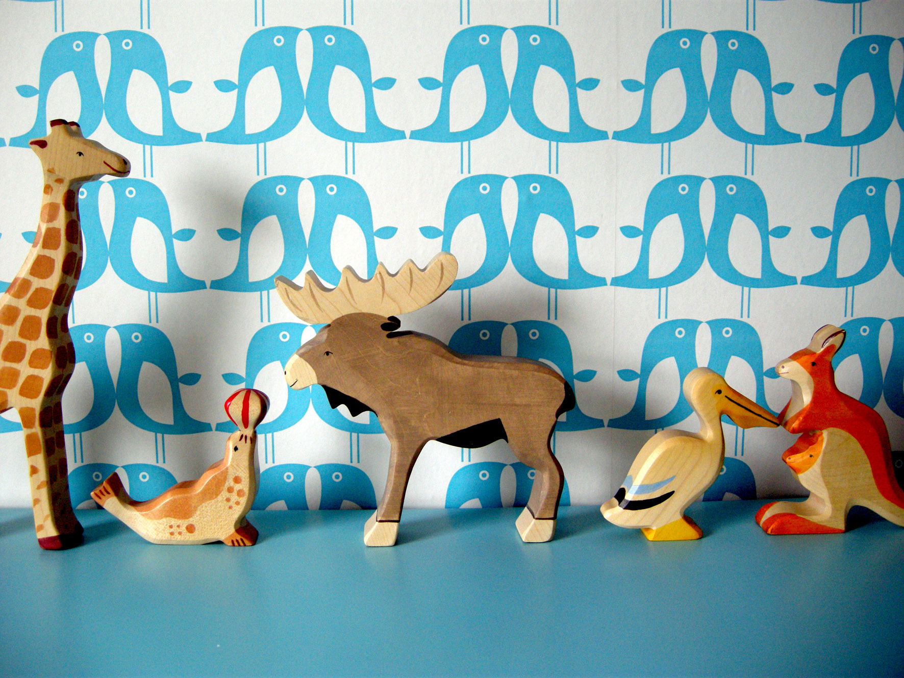 Blå Barntapet Blå toner till barnrummet! ‹ Dansk inredning och design