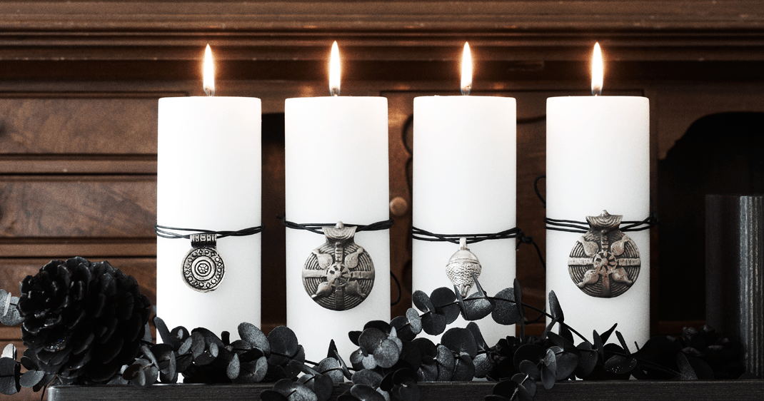 adventsljusstake tjocka ljus Adventljusstake | Trendspanarna