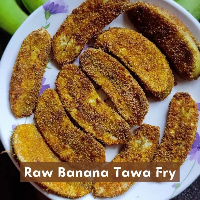 Raw Banana Tawa Fry Trendy Angel Kitchen