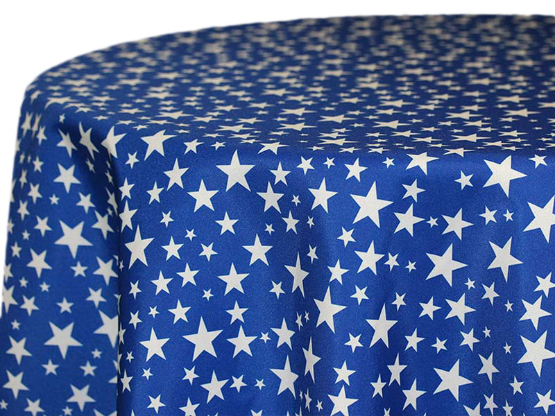 Patriotic Tablecloths on the Fourth of July are a Blast.