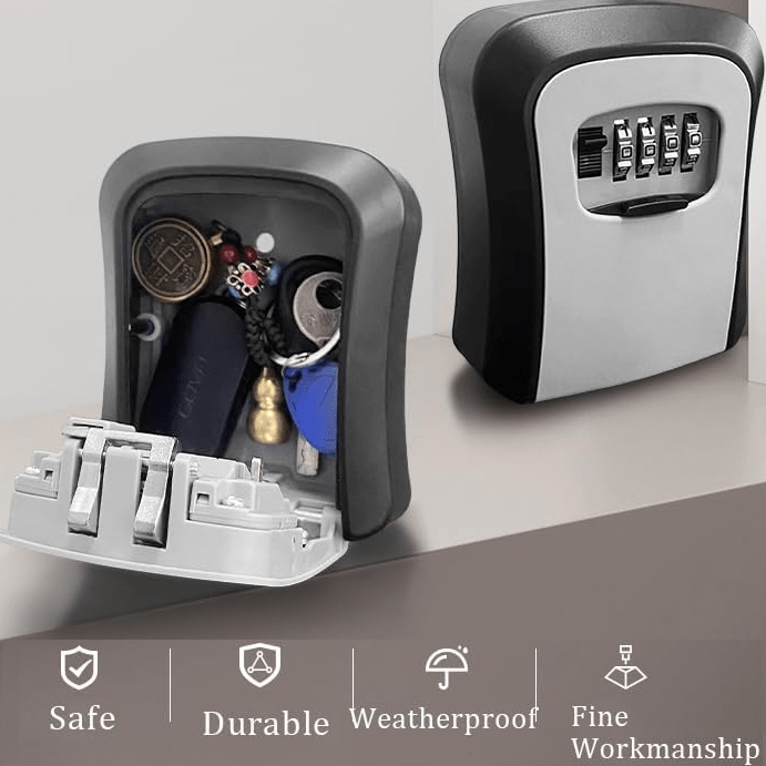 Key Lock Box with 4 Digit Combination Code Trenz