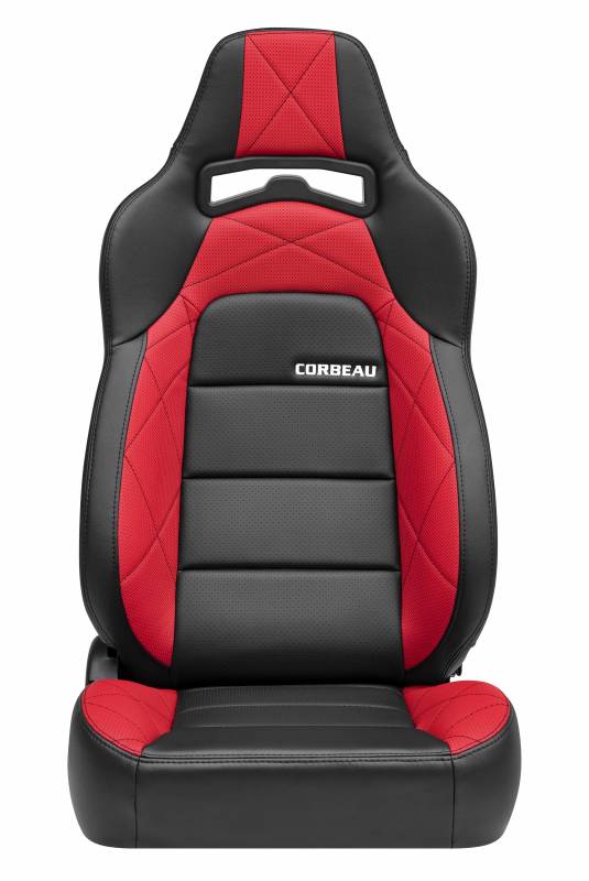 Corbeau Trailcat Reclining Racing Offroad Seats Pair Black Vinyl