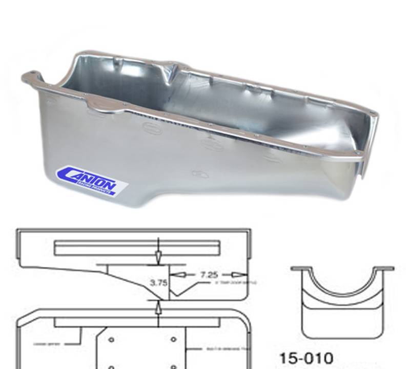 Chevy Pre80 SBC blocks stock style Canton Oil Pan Canton