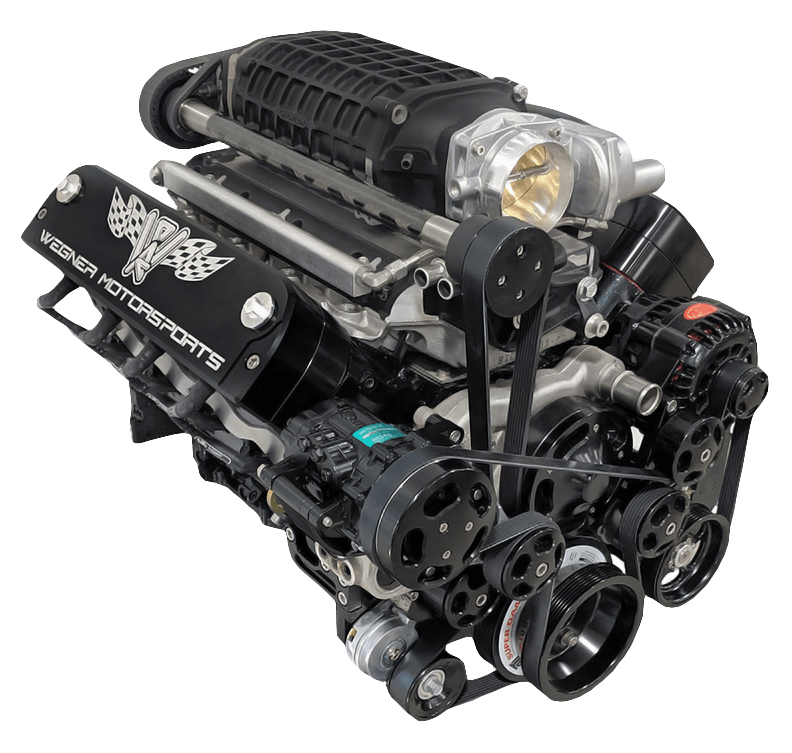 Wegner Corvette LS Magnuson TVS 2300 8 Rib Serpentine Drive System with