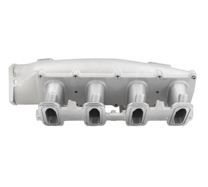 BTR LS Trinity Cast Aluminum Intake Manifolds for GM Cathedral Port Heads Natural Finish