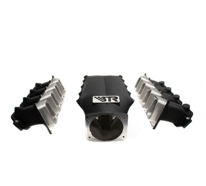 BTR Gen V LT Trinity Cast Aluminum Intake Manifolds W/O Injector Holes Black Finish