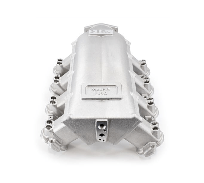 BTR LS Trinity Cast Aluminum Intake Manifolds for GM LS7 Rectangle Port Heads 12 Injector Setup