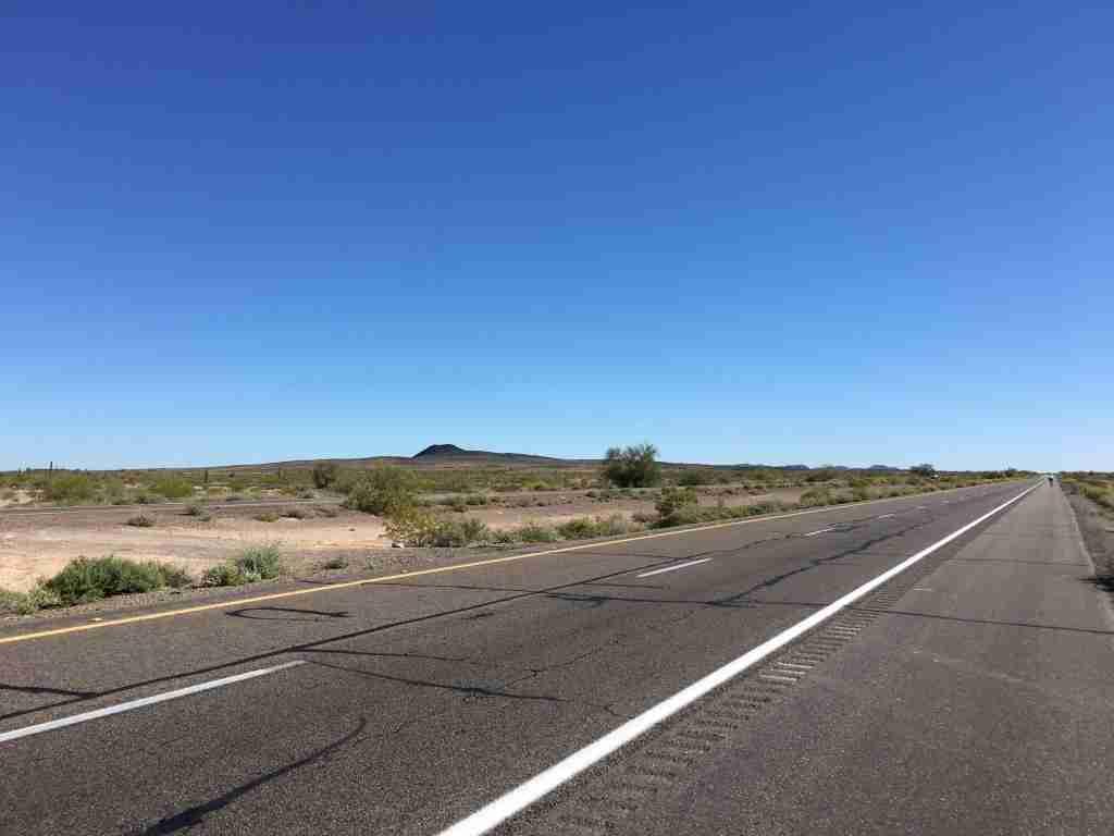 Day 6 Dateland to Gila Bend, Arizona 52 miles Tres Goes Riding