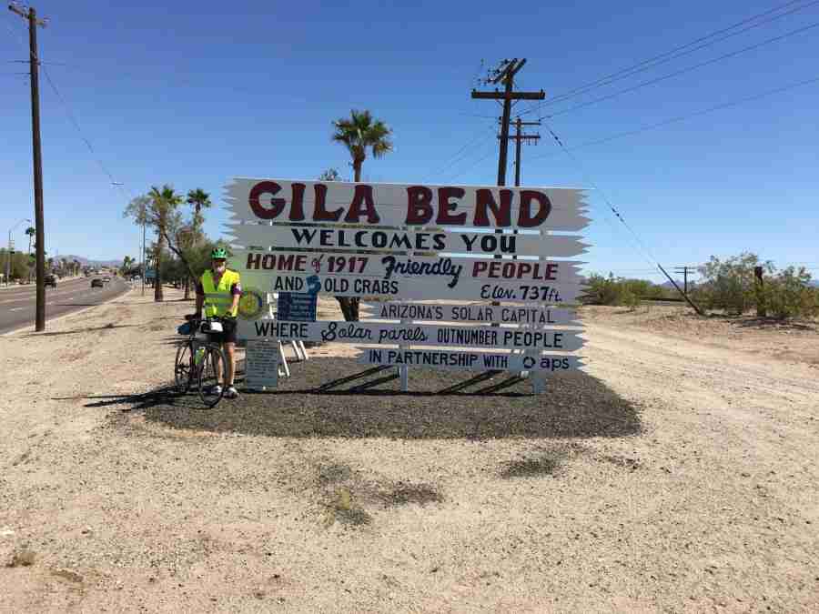 Day 6 Dateland to Gila Bend, Arizona 52 miles Tres Goes Riding