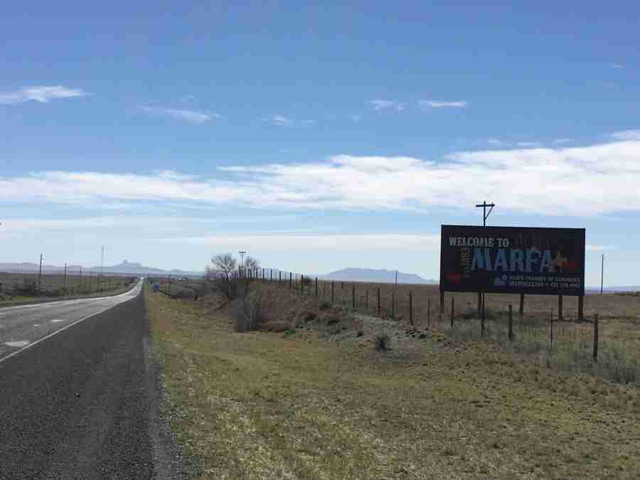 Day 19 Van Horn to Marfa, Texas 75 miles Tres Goes Riding