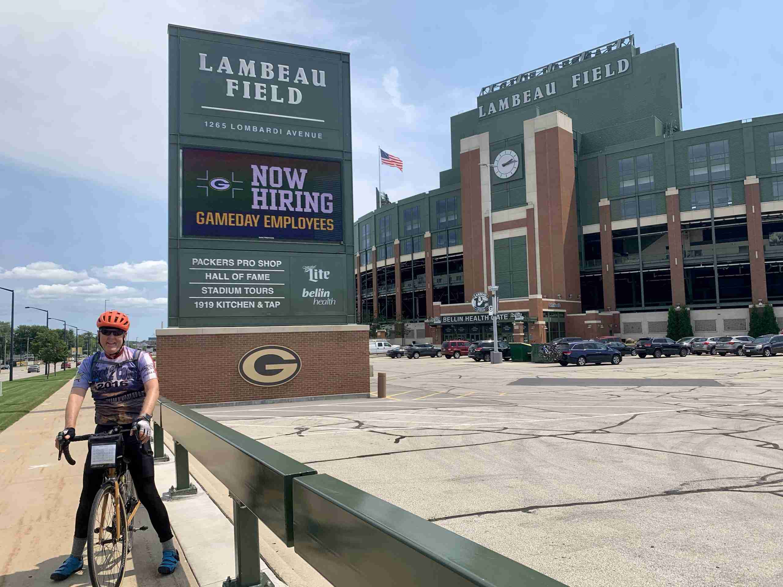 Day 43Wittenberg to Green Bay, WI70 miles and 1020 feet of elevation