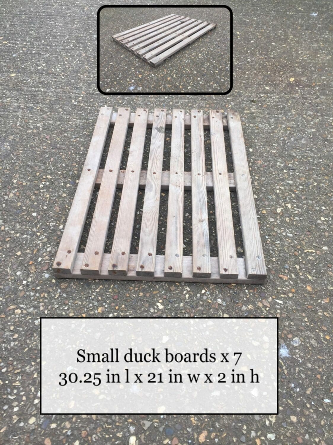 THBWDB01 Duckboard wooden small • Trevor Howsam Limited (Boston)