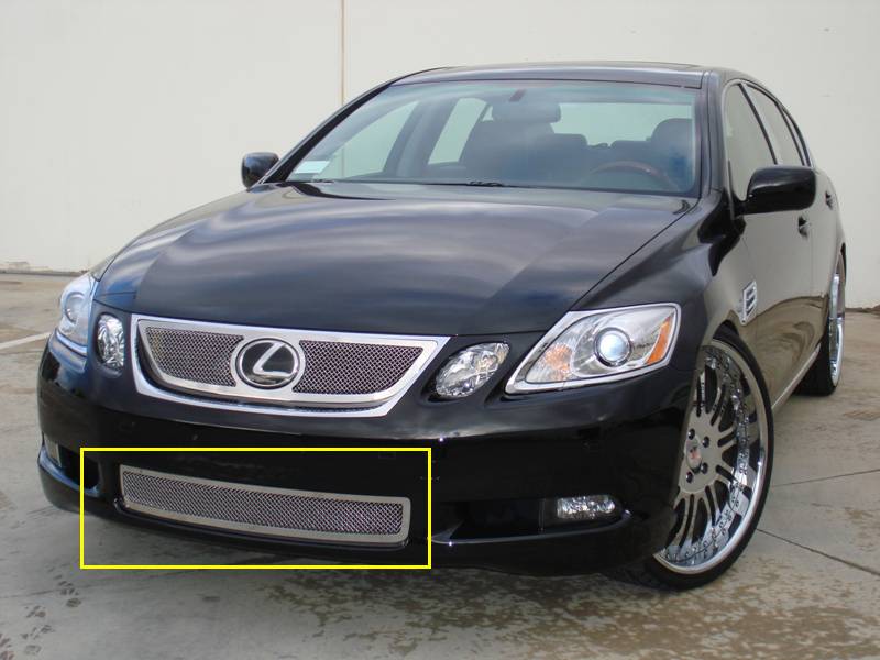 Lexus GS 300/350/430 Upper Class Polished Stainless Bumper Mesh Grille