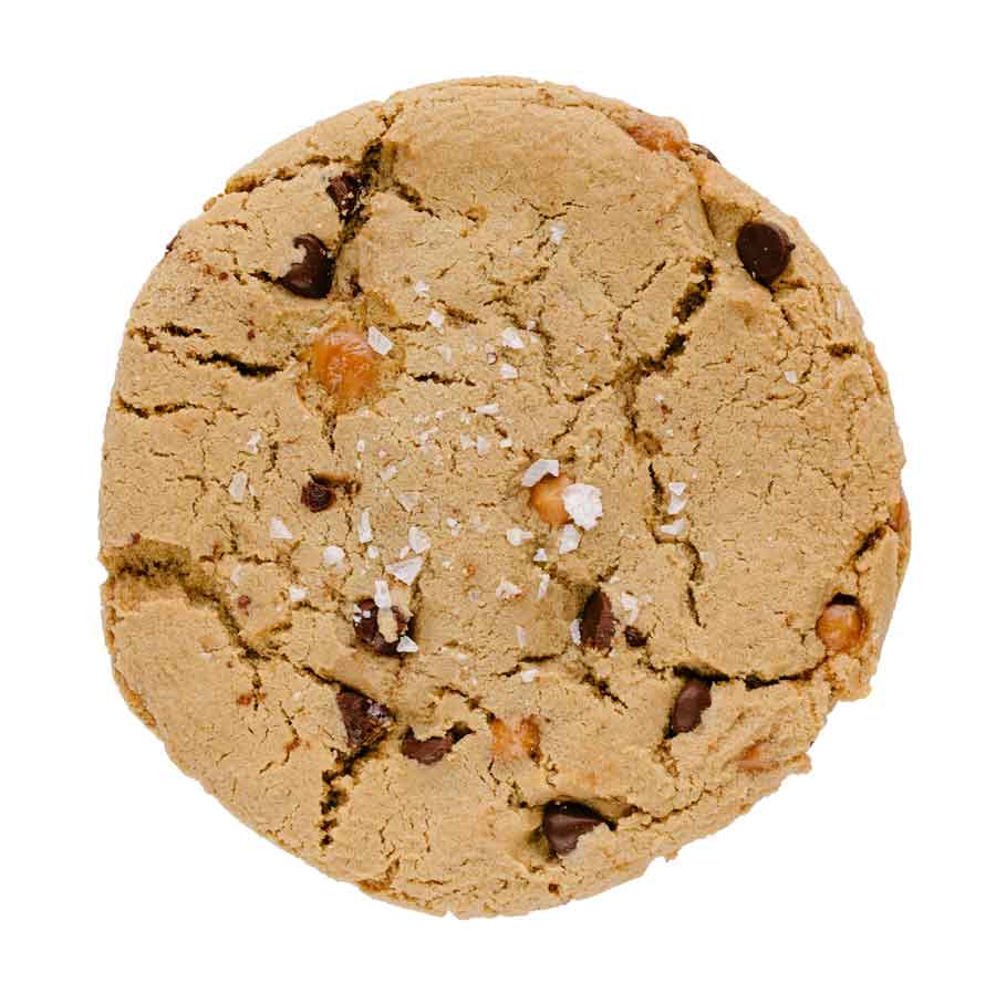 Sea Salt Caramel Chocolate Chip TRex Cookie