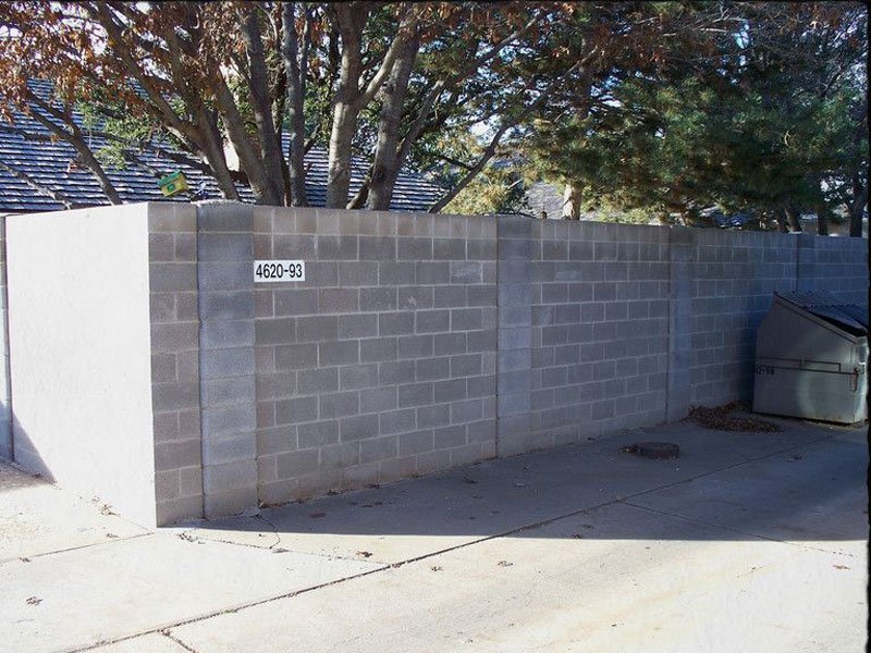 old-cinder-block-fence | Trex Fencing FDS