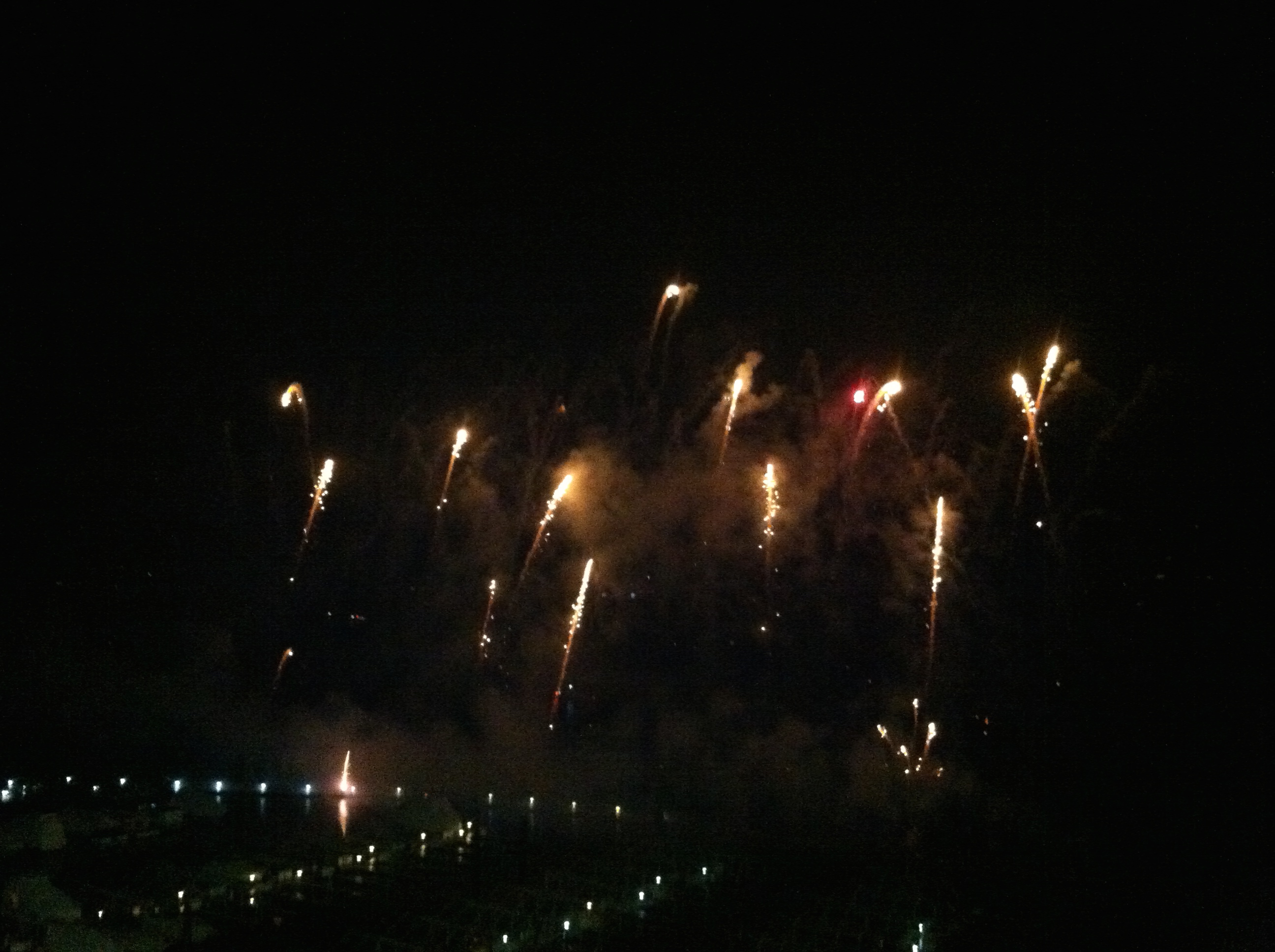 New years fireworks in Coeur d’Alene, Idaho. treywstephens