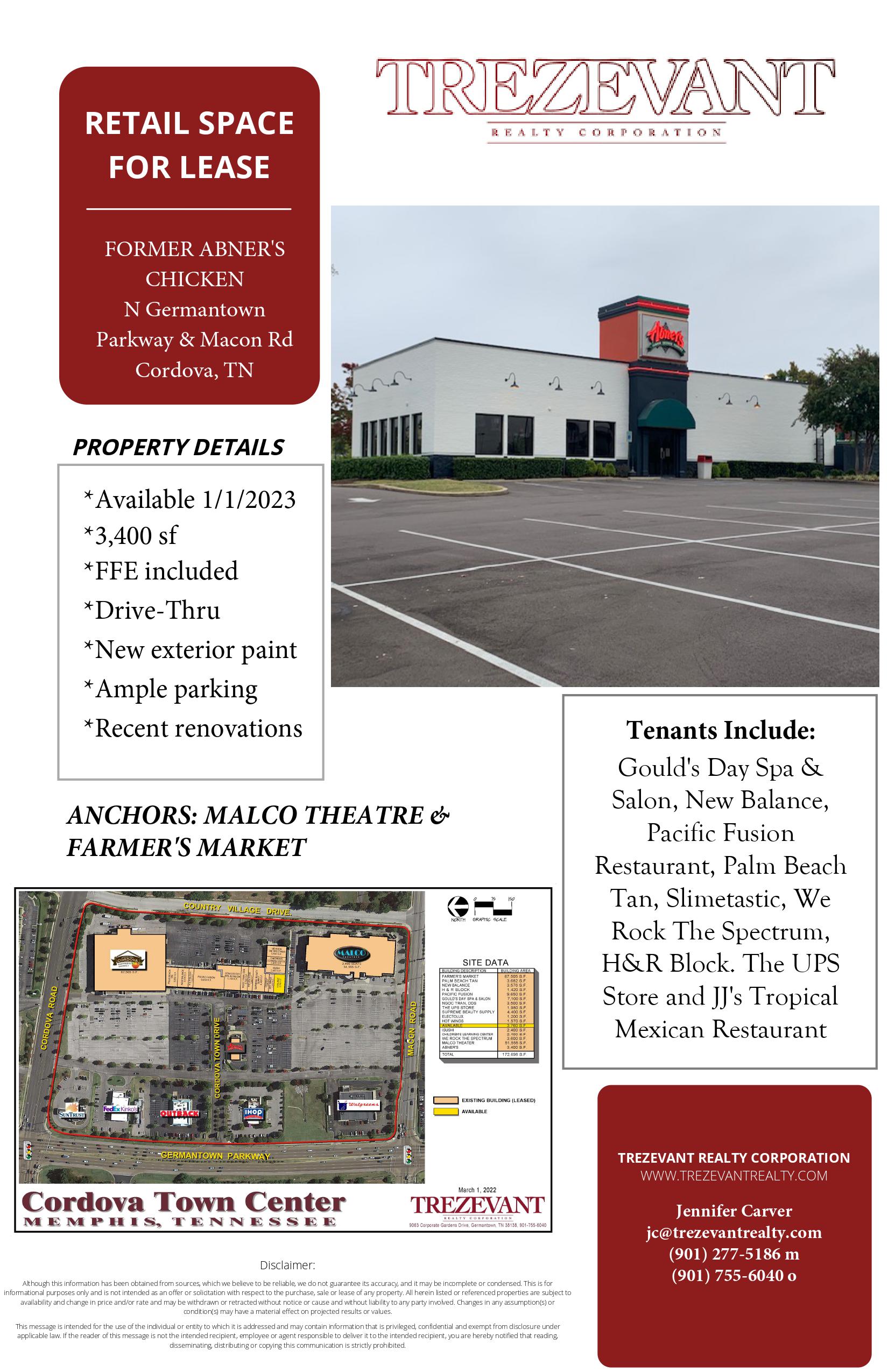 Cordova Town Center Trezevant Realty Corporation