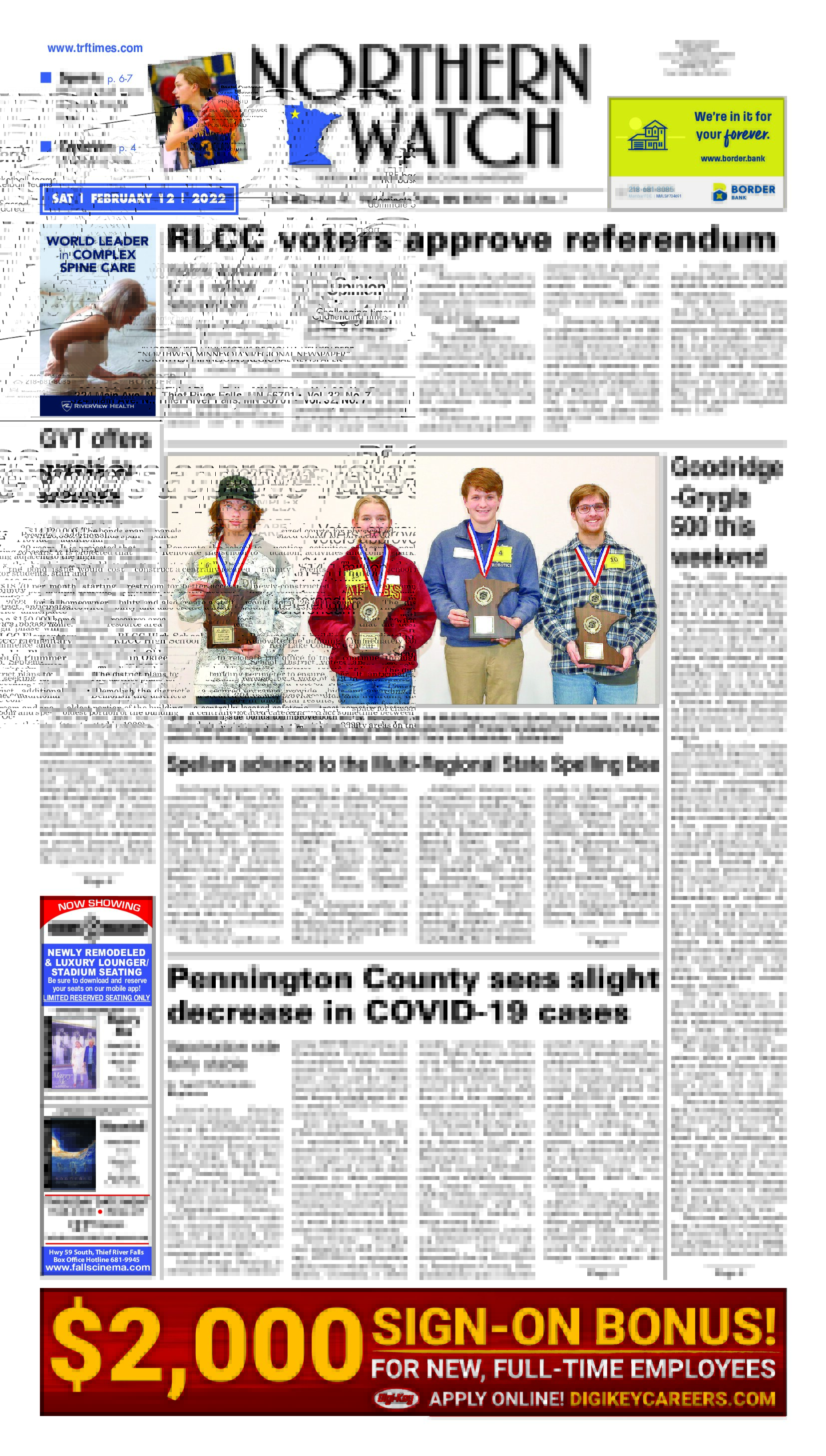 February 12, 2022 Thief River Falls Times & Northern Watch Official