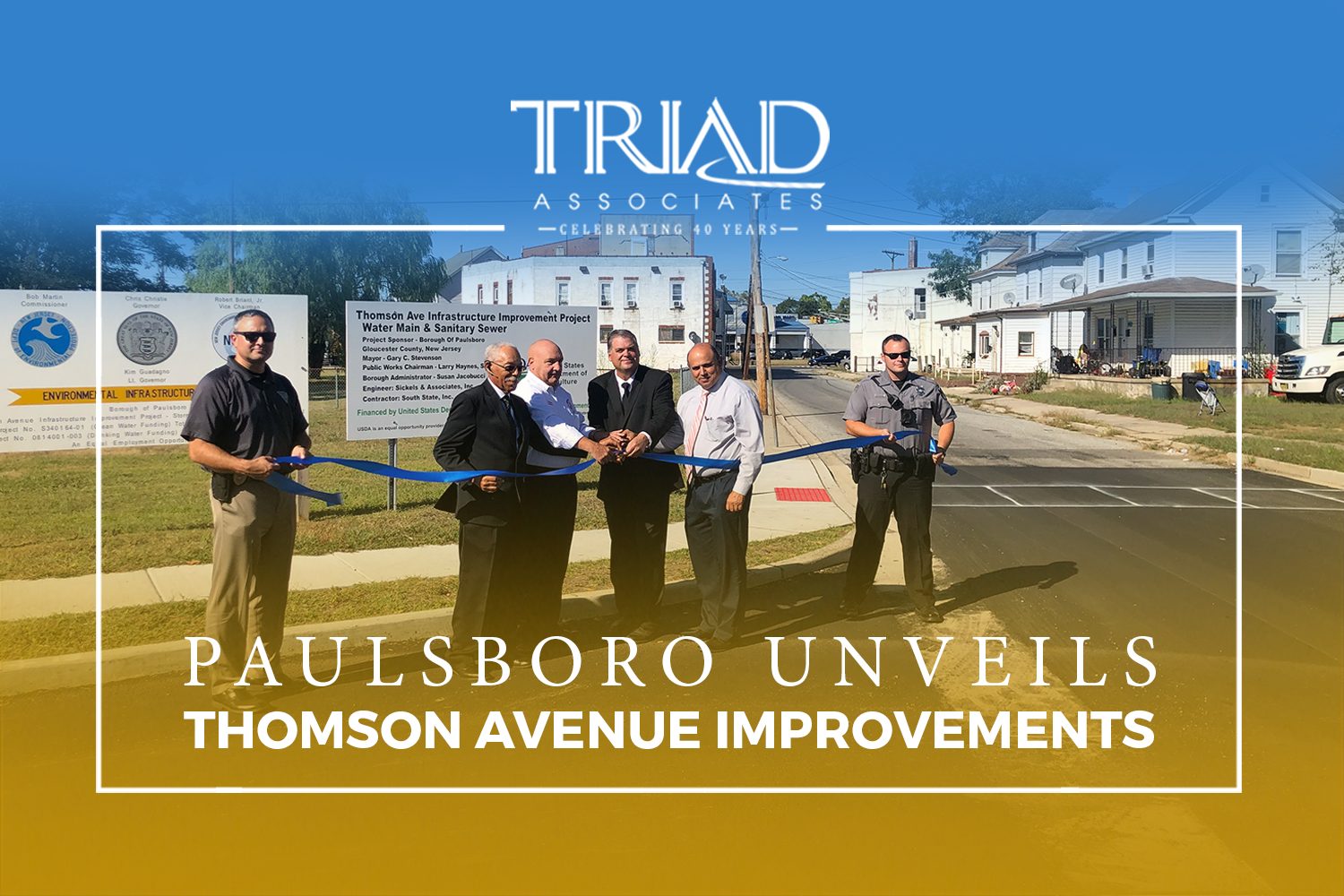 Paulsboro Unveils Thomson Avenue Improvements Triad Associates
