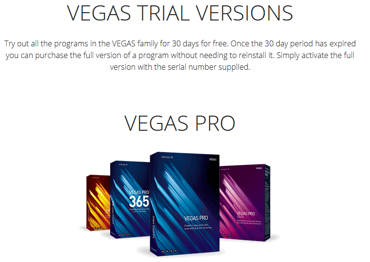 Vegas Pro Free Trial Download (Mac/Windows 10, 7) » Trial Software