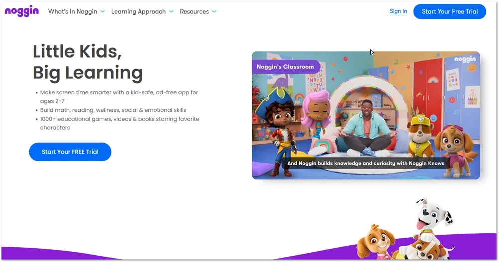 Noggin Free Trial 30 Days Educational Content for Kids