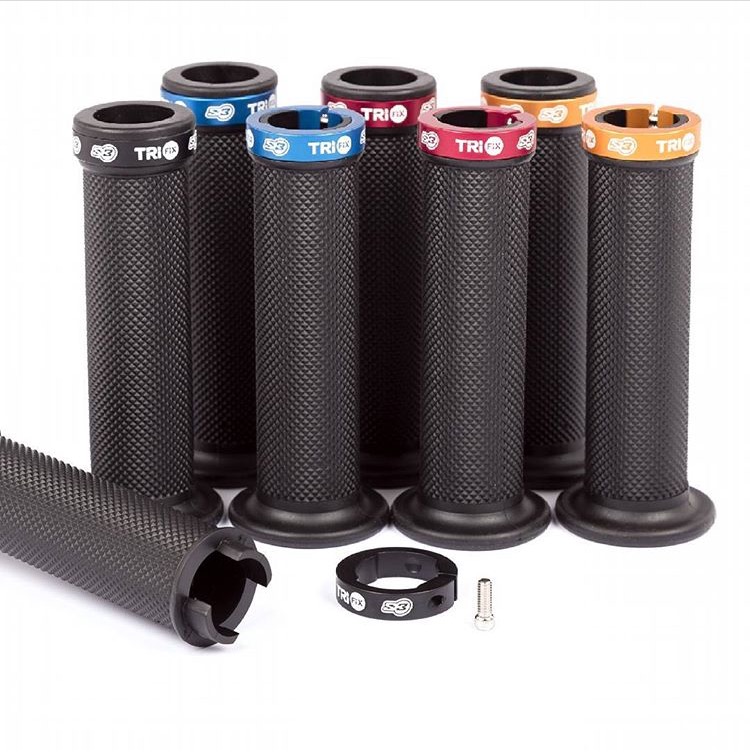 S3 Grips Trial TRI FIX BLUE Trial Enduro Direct