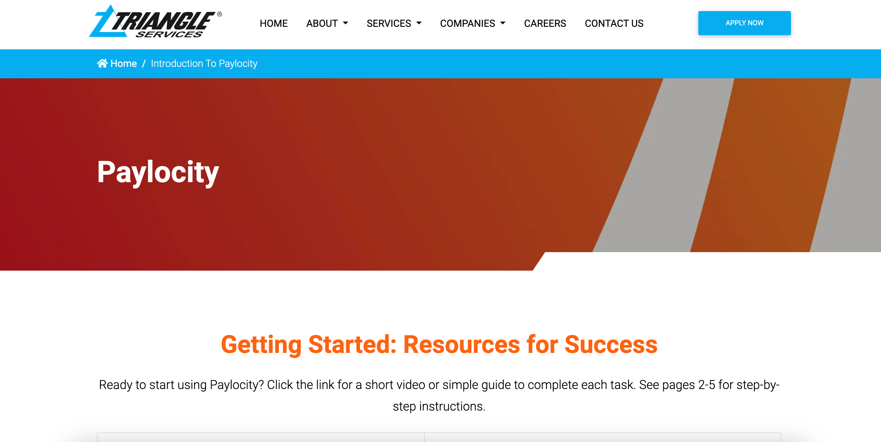 Triangle Services Paylocity