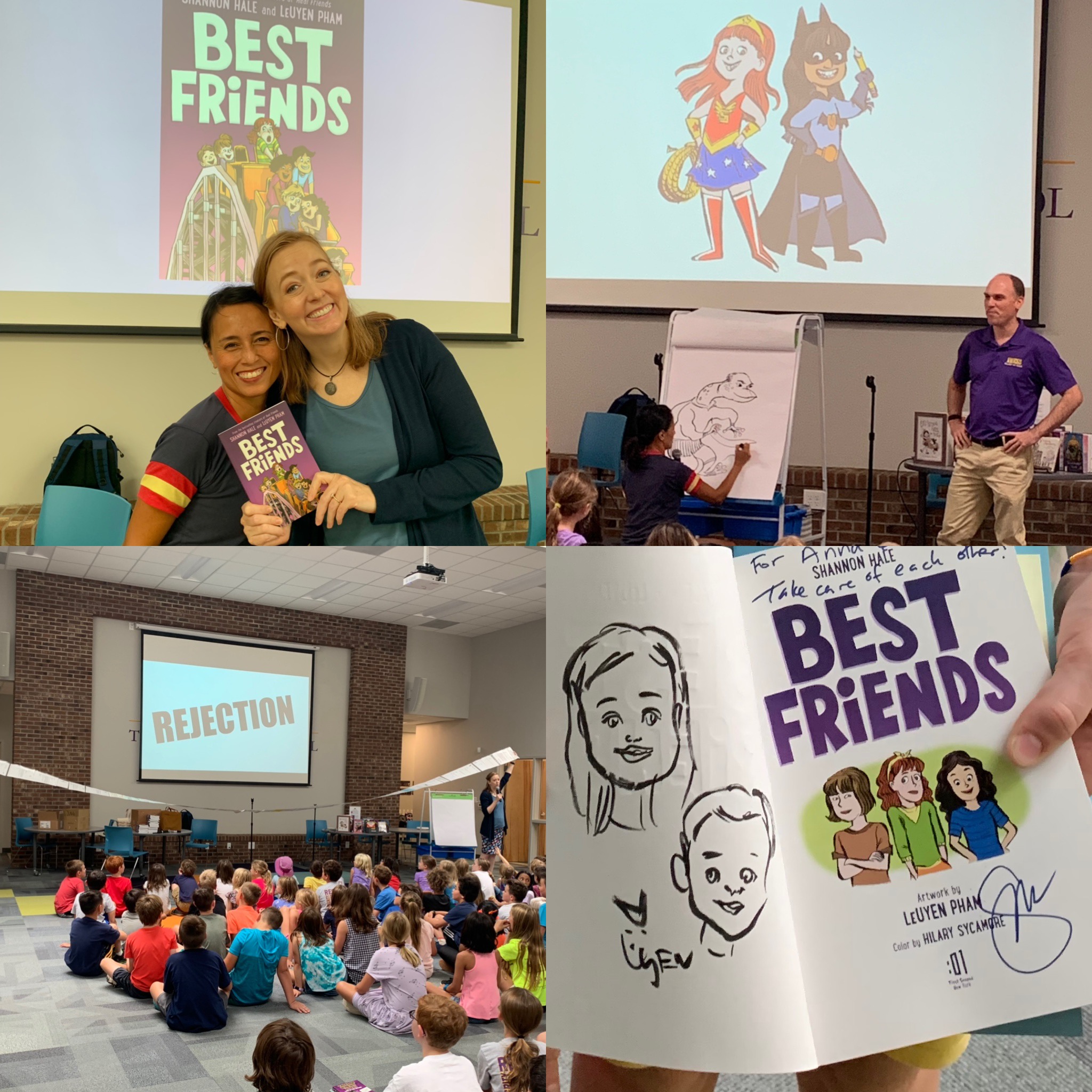 Shannon Hale and LeUyen Pham Visit TDS Triangle Day School