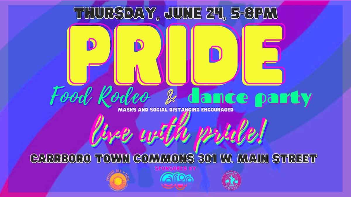 Pride Food Truck Rodeo and Dance Party at Carrboro Town Commons