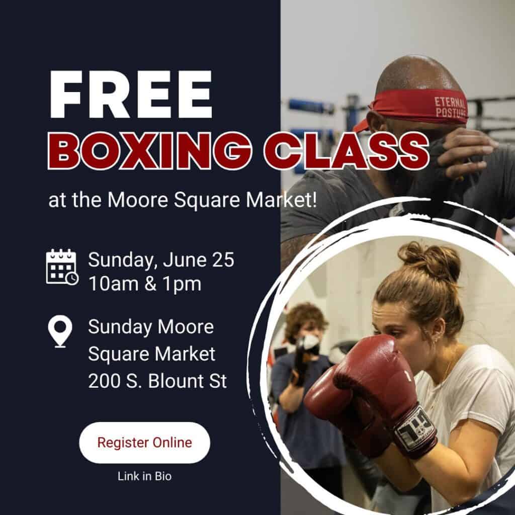 Free Boxing Class Triangle on the Cheap