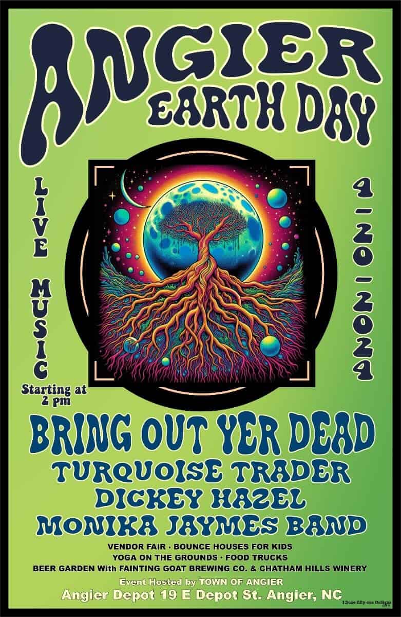 Angier Earth Day Celebration Triangle on the Cheap