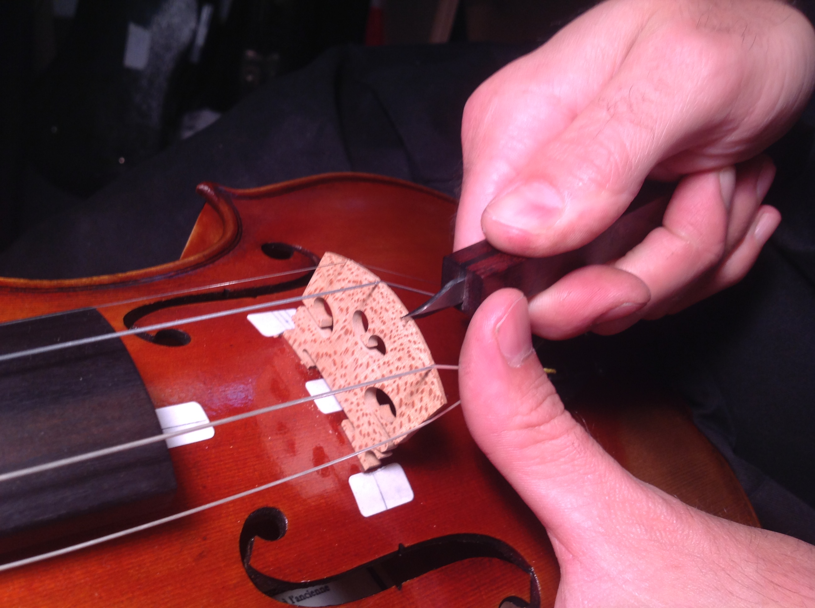 Carving A Violin Bridge