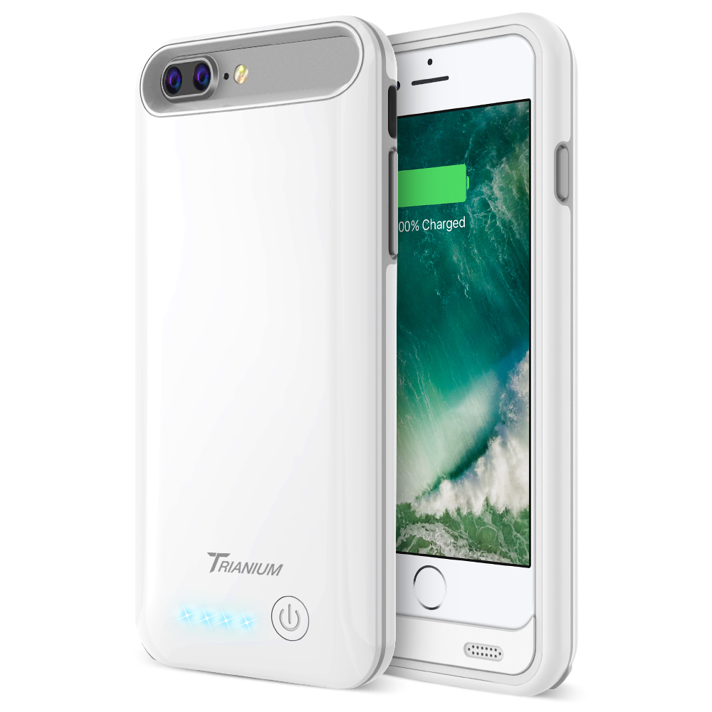 Atomic Pro Battery Case for iPhone 8 Plus White/Grey