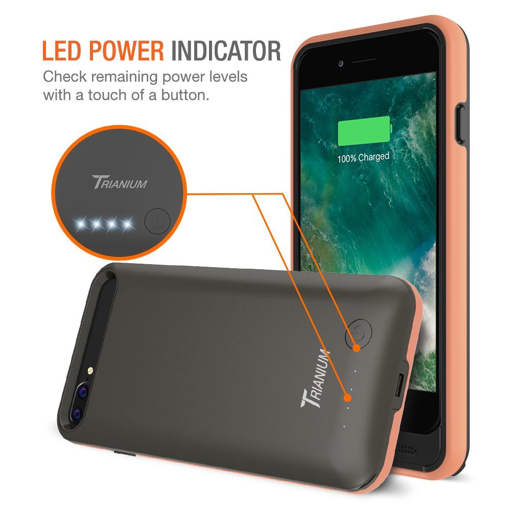 Atomic Pro Battery Case for iPhone 8 Plus Black Signature