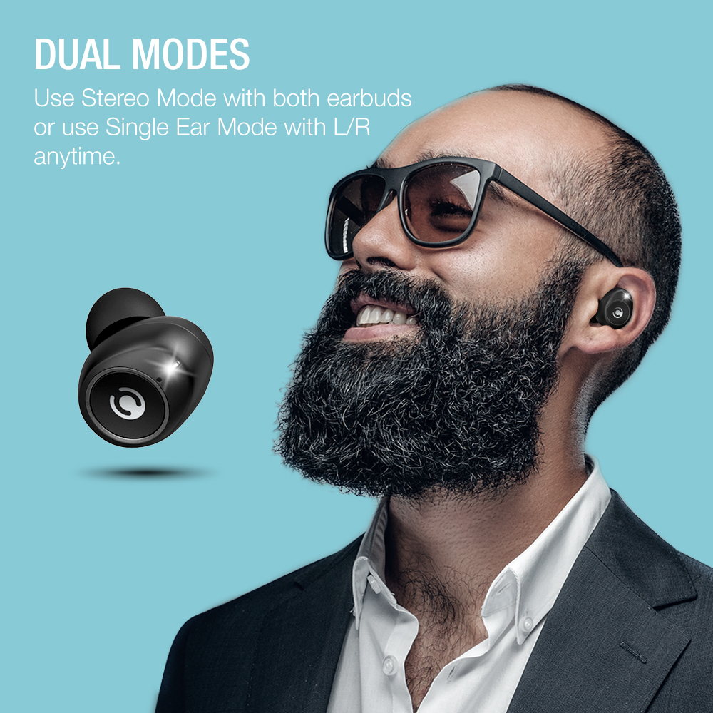 Clarium True Wireless Earbuds Bluetooth 5.0 Headphone (Charging Case