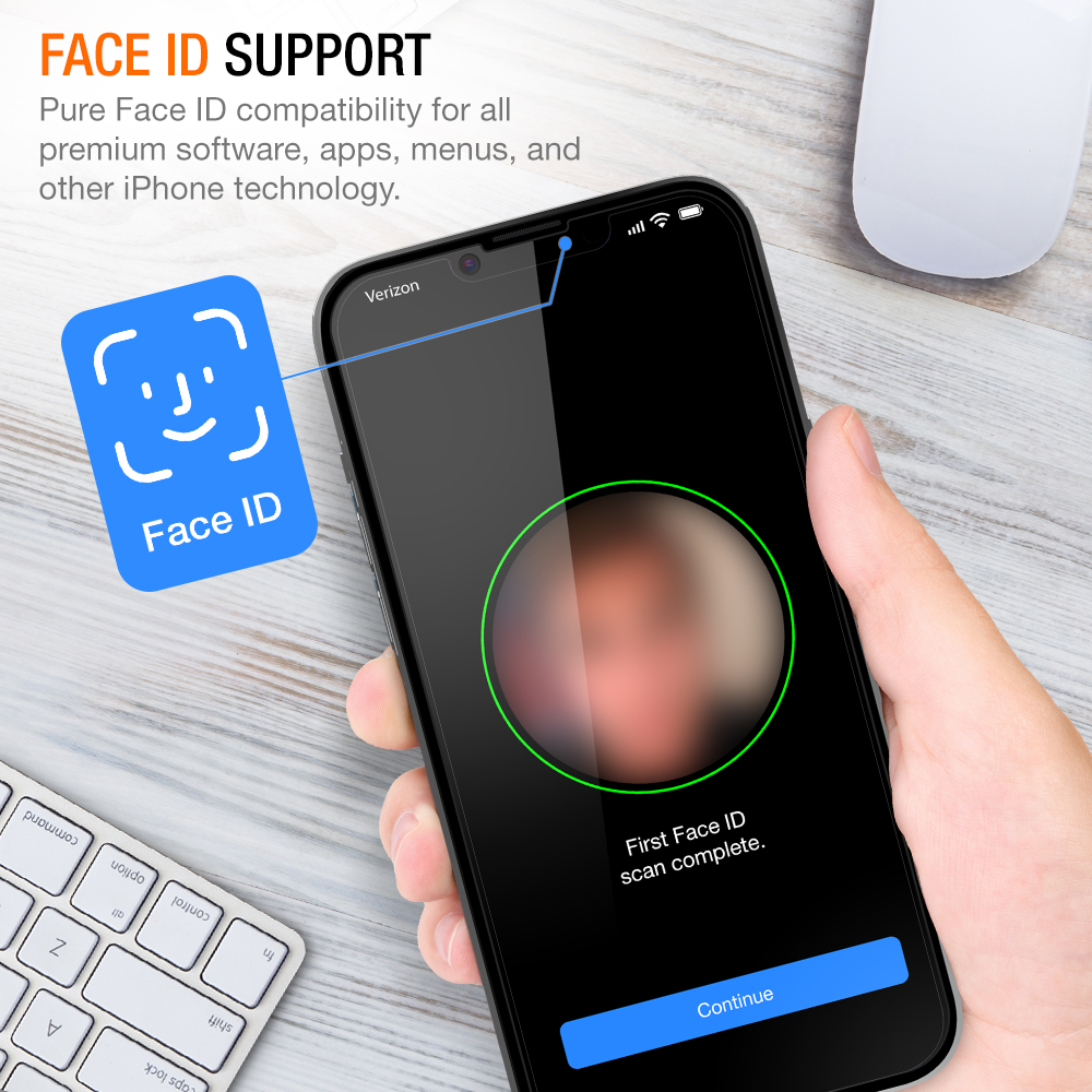 Trianium Tempered Glass Screen Protector designed for Apple iPhone 13