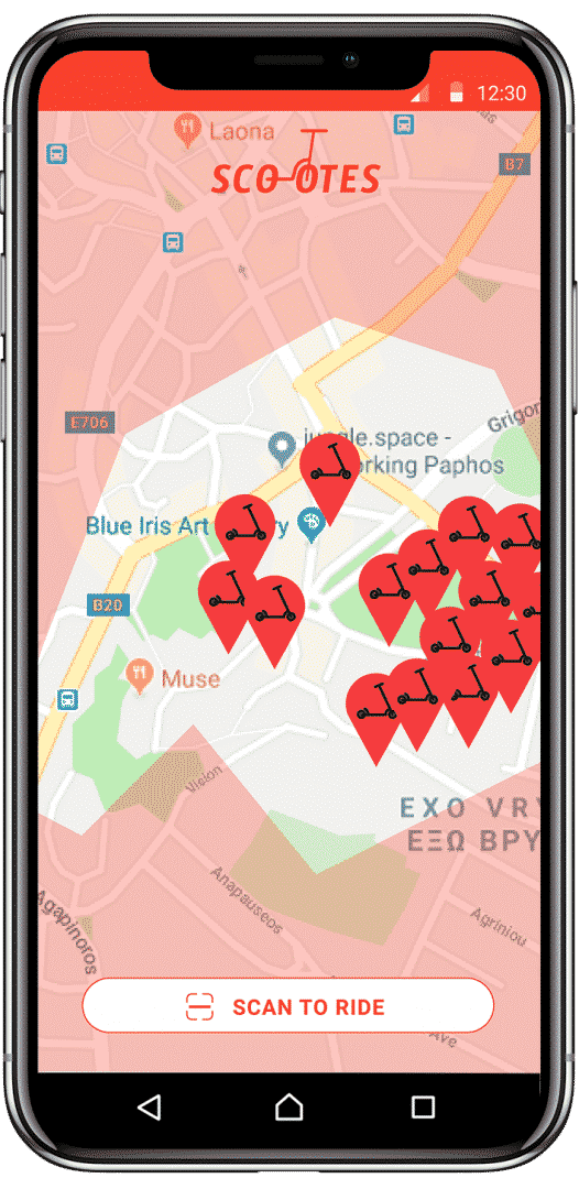 Scootes Escooter rental app