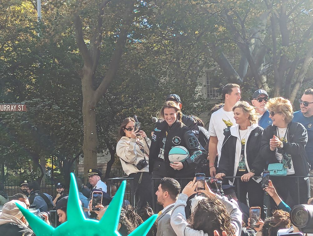 Tribeca Citizen New York Liberty takes over Broadway for the day