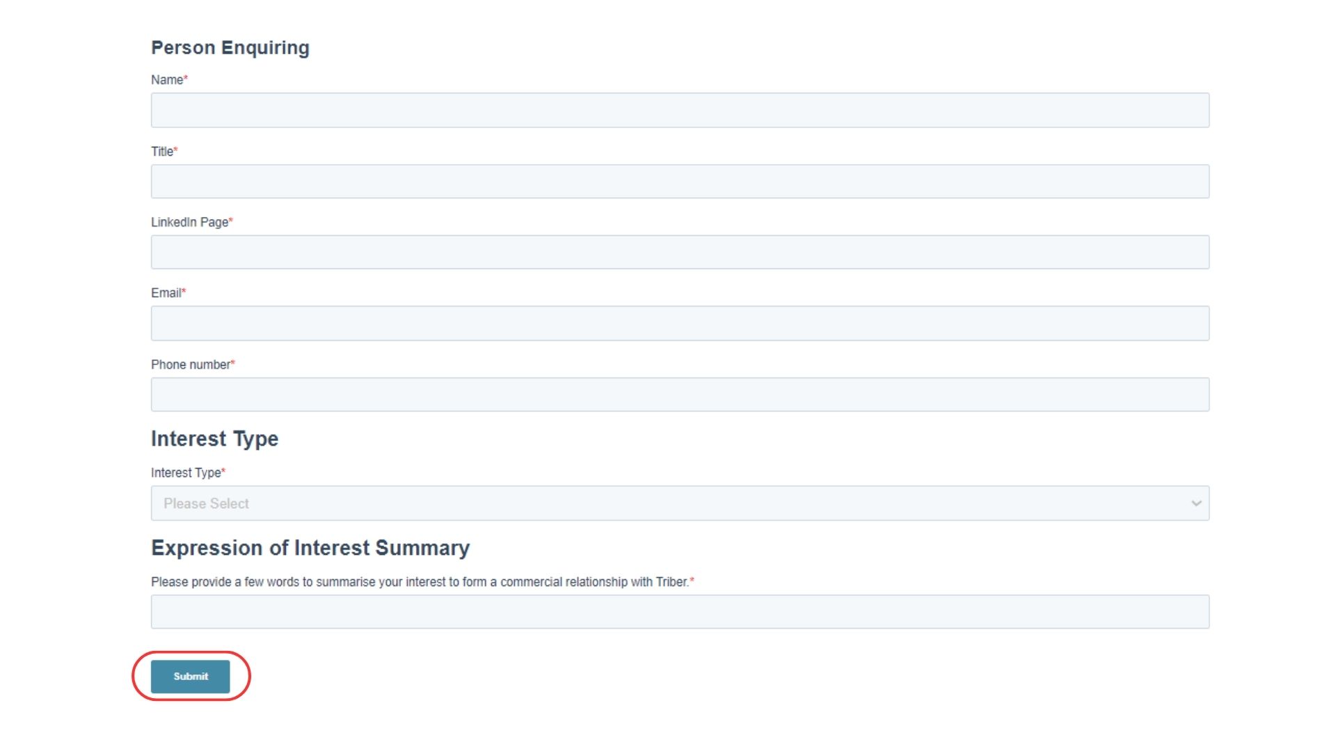 Application Process for Investor Distributor & Consultants Triber