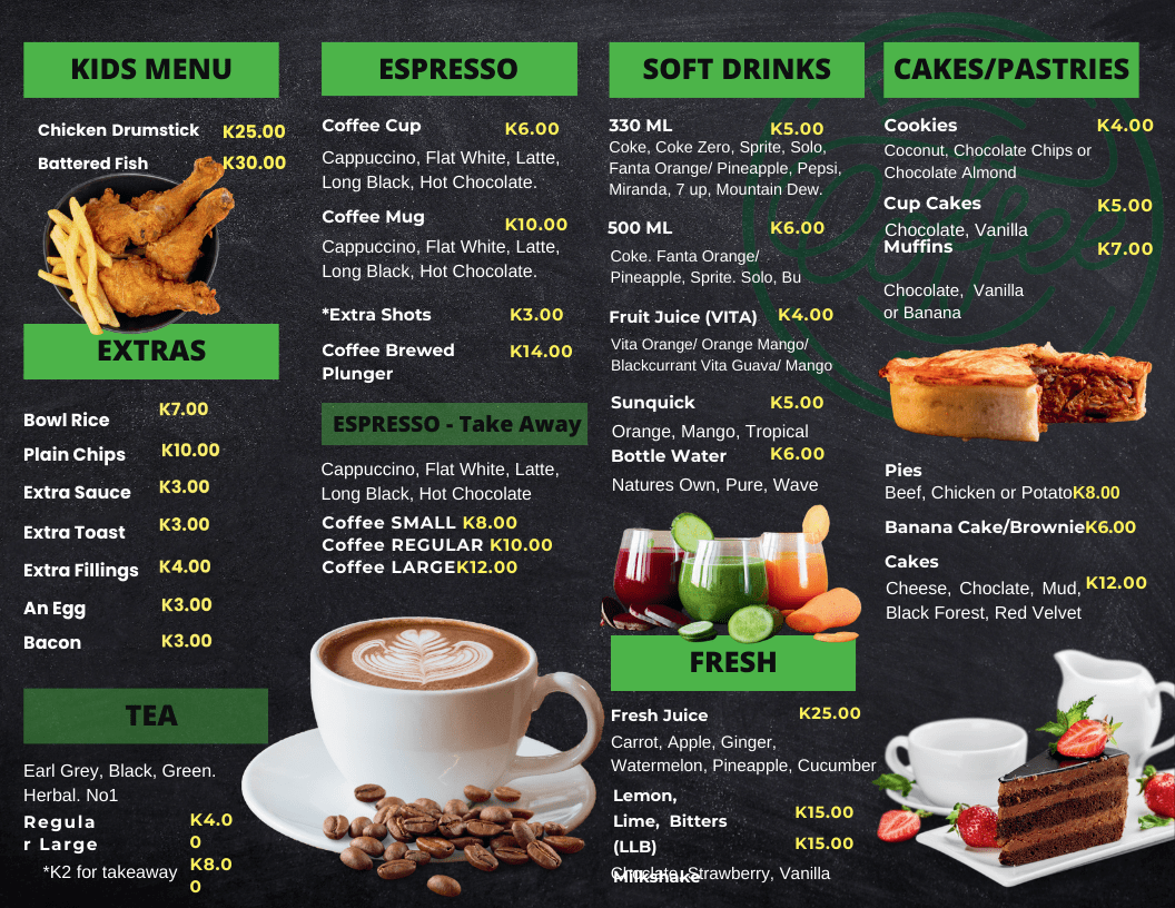 Tribes Menu Tribes Coffee Club