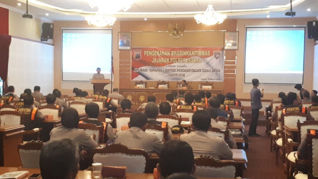 Kawal Dana Desa, Sat Binmas Jepara Kenalkan Aplikasi