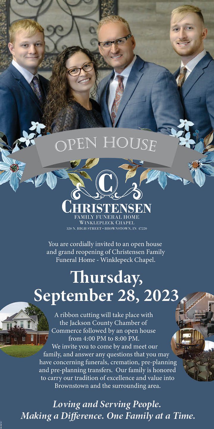 Open house, grand reopening planned at Brownstown funeral home