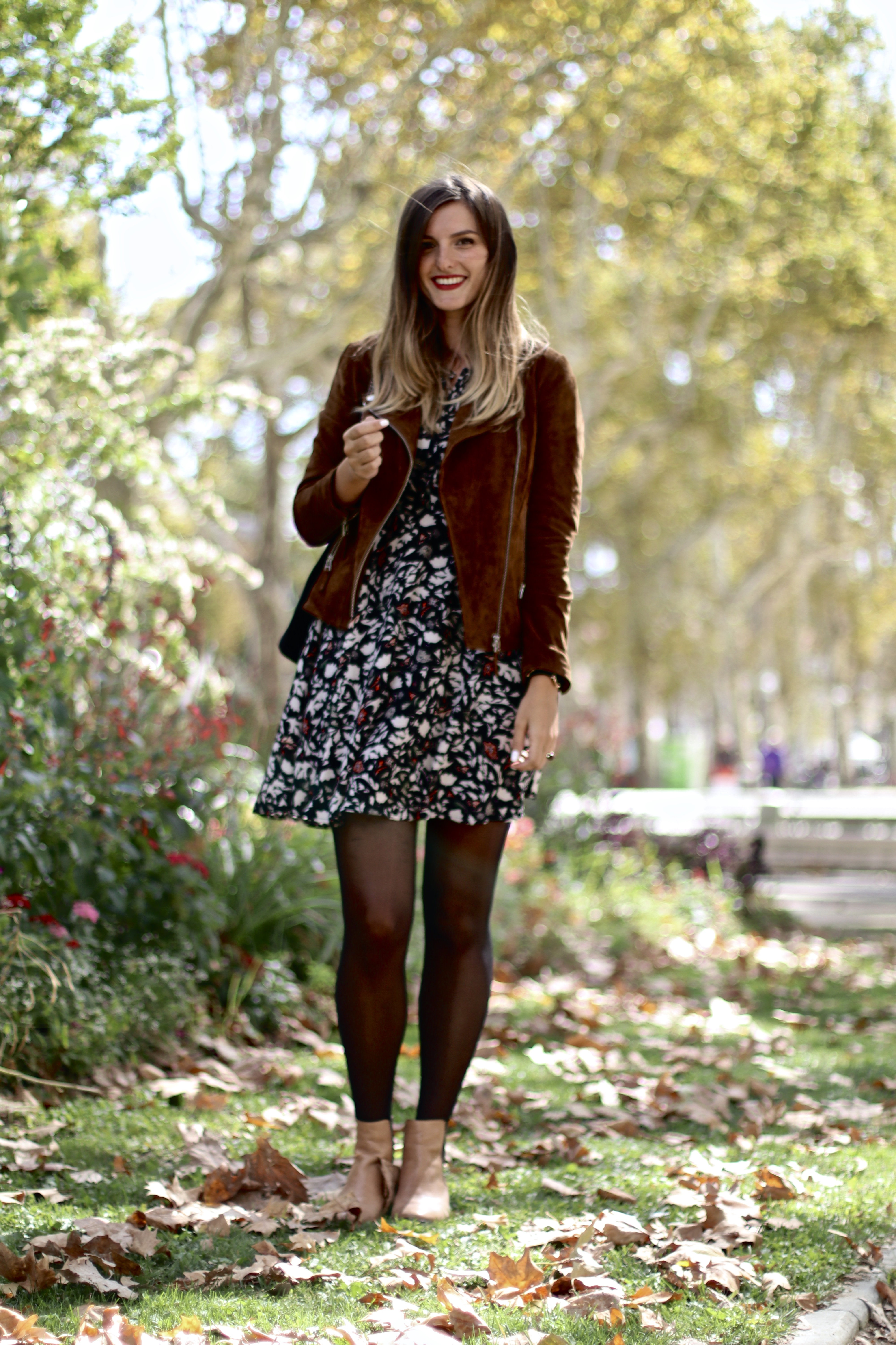 robe fleuri automne