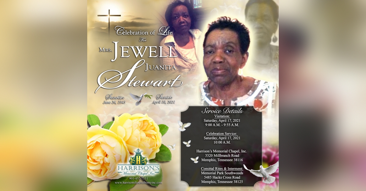 Obituary information for Jewell Juanita Stewart